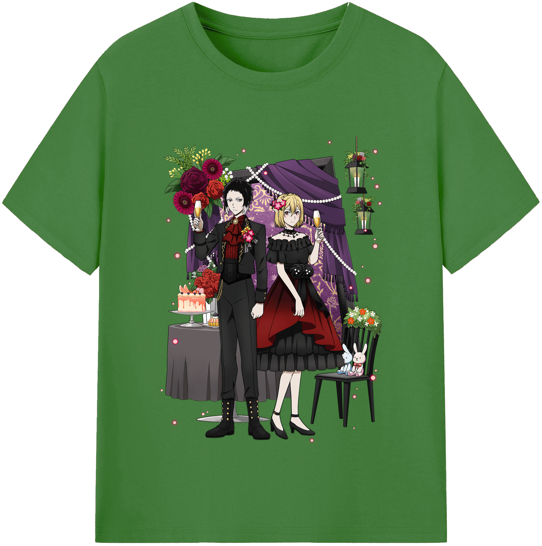 （画像用） 文豪ストレイドッグス Bungo Stray Dogs レディースカジュアルプリントTシャツ（綿100％）
